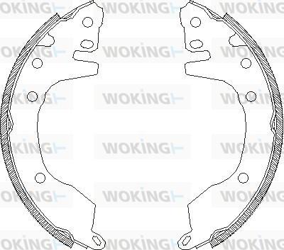 Woking Z4376.00 - Sabot frana aaoparts.ro