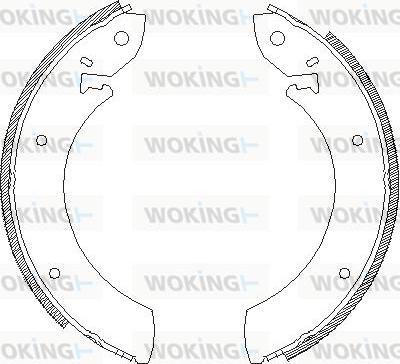 Woking Z4245.00 - Sabot frana aaoparts.ro