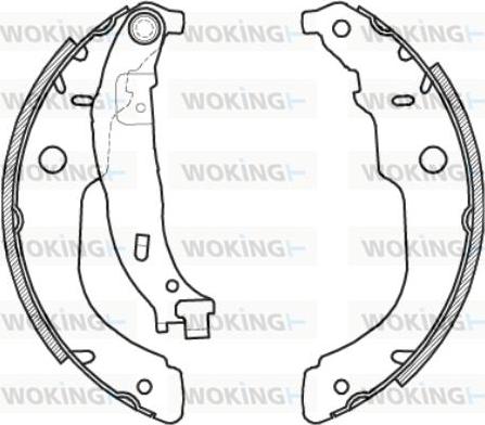 Woking Z4212.00 - Sabot frana aaoparts.ro
