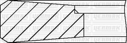 Yenmak 91-09818-000 - Set segmenti piston aaoparts.ro
