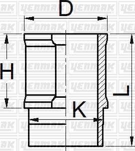 Yenmak 51-05909-000 - Camasa cilindru aaoparts.ro