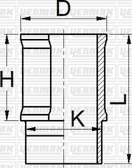 Yenmak 51-05873-000 - Camasa cilindru aaoparts.ro