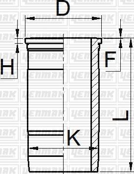 Yenmak 51-05214-000 - Camasa cilindru aaoparts.ro
