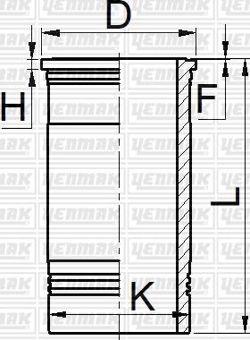 Yenmak 51-05210-000 - Camasa cilindru aaoparts.ro