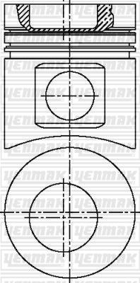 Yenmak 31-03643-000 - Piston aaoparts.ro