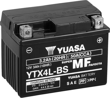Yuasa YTX4L-BS - Baterie de pornire aaoparts.ro