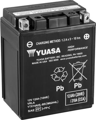 Yuasa YTX14AHL-BS - Baterie de pornire aaoparts.ro