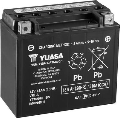 Yuasa YTX20HL-BS - Baterie de pornire aaoparts.ro