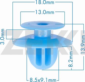 Zekkert BE-3796 - Clips, acoperire decorativa si protectie aaoparts.ro