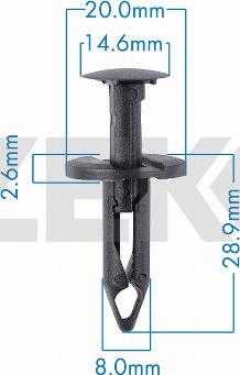 Zekkert BE-3790 - Clips, acoperire decorativa si protectie aaoparts.ro