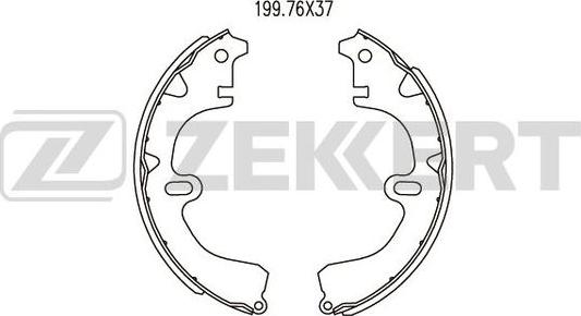 Zekkert BK-4457 - Set saboti frana aaoparts.ro