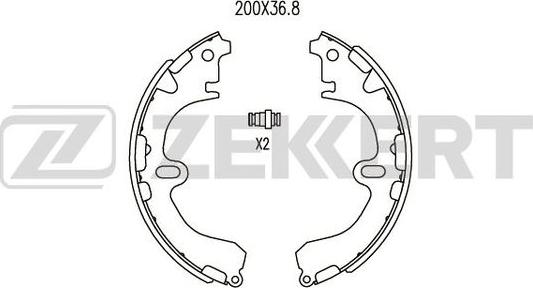 Zekkert BK-4421 - Set saboti frana aaoparts.ro