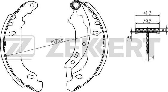 Zekkert BK-4470 - Set saboti frana aaoparts.ro
