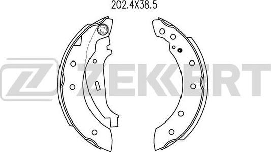 Zekkert BK-4058 - Set saboti frana aaoparts.ro