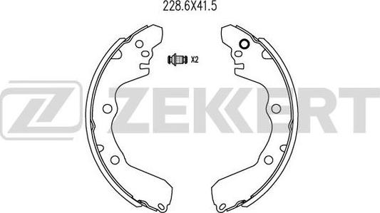 Zekkert BK-4037 - Set saboti frana aaoparts.ro
