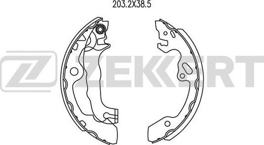 Zekkert BK-4188 - Set saboti frana aaoparts.ro