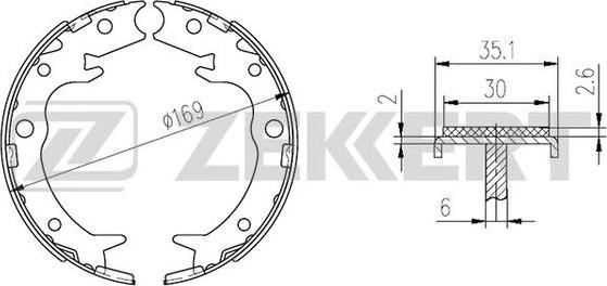 Zekkert BK-4298 - Set saboti frana aaoparts.ro