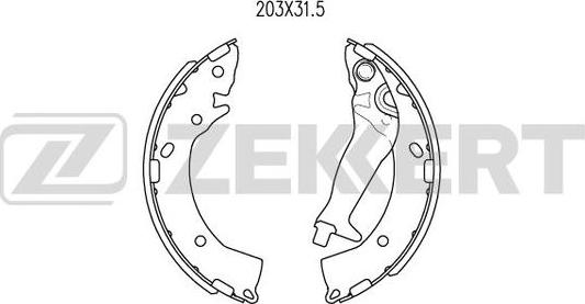 Zekkert BK-4236 - Set saboti frana aaoparts.ro