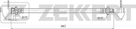 Zekkert BS-9404 - Furtun frana aaoparts.ro