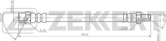 Zekkert BS-9052 - Furtun frana aaoparts.ro