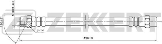 Zekkert BS-9035 - Furtun frana aaoparts.ro