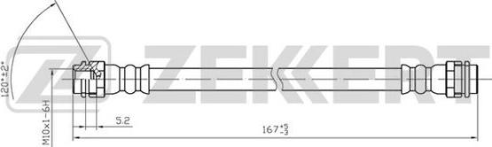 Zekkert BS-9022 - Furtun frana aaoparts.ro