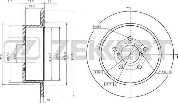 TRW DF6290 - Disc frana aaoparts.ro