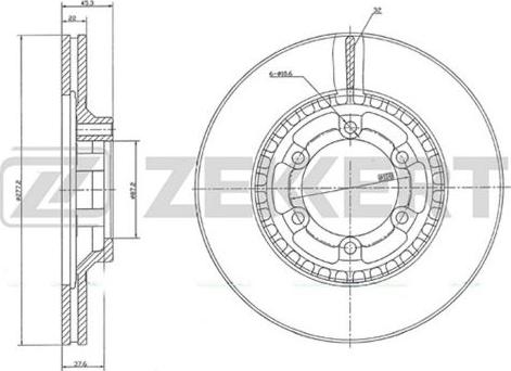 Zekkert BS-5693 - Disc frana aaoparts.ro