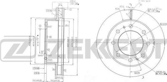 Zekkert BS-6135 - Disc frana aaoparts.ro