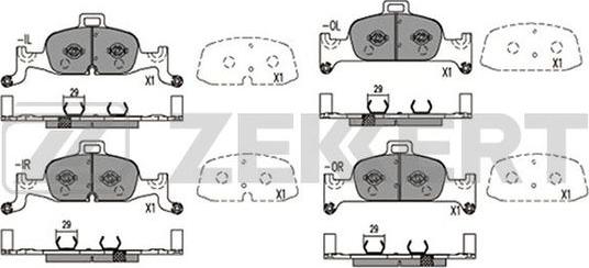 Zekkert BS-1421 - Set placute frana,frana disc aaoparts.ro