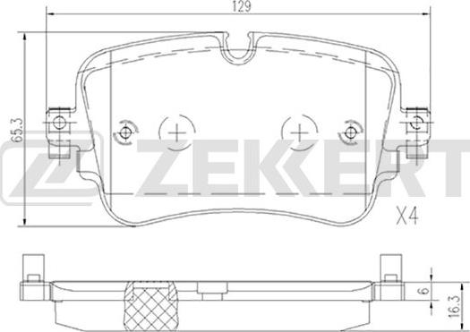 Zekkert BS-1532 - Set placute frana,frana disc aaoparts.ro