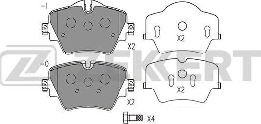 Zekkert BS-1574 - Set placute frana,frana disc aaoparts.ro