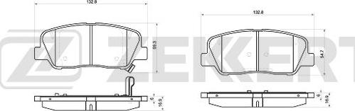 Zekkert BS-1046 - Set placute frana,frana disc aaoparts.ro