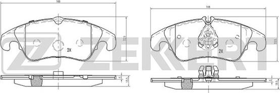 Zekkert BS-1878 - Set placute frana,frana disc aaoparts.ro