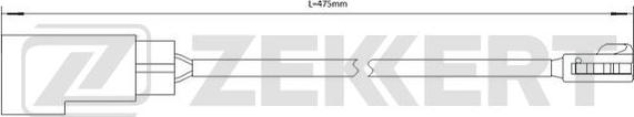 Zekkert BS-8095 - Senzor de avertizare,uzura placute de frana aaoparts.ro
