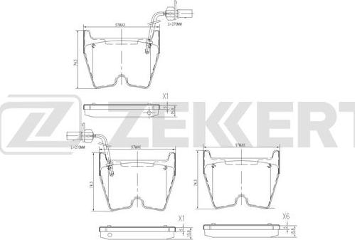 Zekkert BS-3039 - Set placute frana,frana disc aaoparts.ro