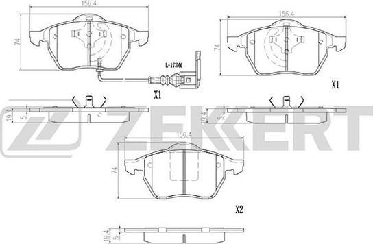 Zekkert BS-2902 - Set placute frana,frana disc aaoparts.ro