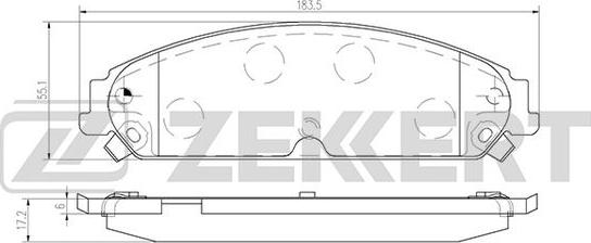 Zekkert BS-2428 - Set placute frana,frana disc aaoparts.ro