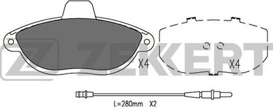Zekkert BS-2882 - Set placute frana,frana disc aaoparts.ro