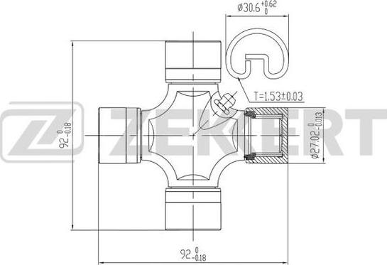 Zekkert KG-1053 - Articulatie, cardan aaoparts.ro