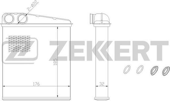Zekkert MK-5054 - Schimbator caldura, incalzire habitaclu aaoparts.ro