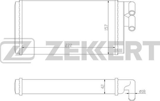 Zekkert MK-5010 - Schimbator caldura, incalzire habitaclu aaoparts.ro