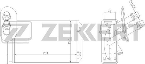 Zekkert MK-5035 - Schimbator caldura, incalzire habitaclu aaoparts.ro