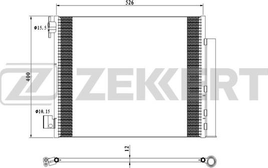 Zekkert MK-3165 - Condensator, climatizare aaoparts.ro