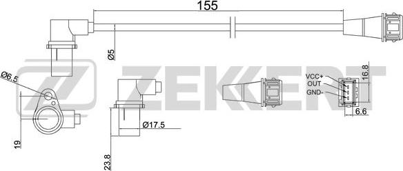 Zekkert SE-4018 - Senzor impulsuri, arbore cotit aaoparts.ro