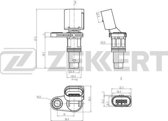 Zekkert SE-5033 - Senzor,pozitie ax cu came aaoparts.ro