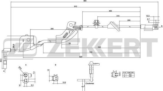Zekkert SE-6043 - Senzor,turatie roata aaoparts.ro