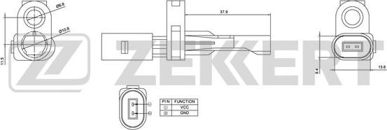 Zekkert SE-6025 - Senzor,turatie roata aaoparts.ro