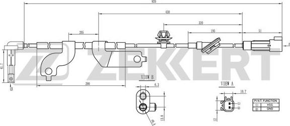 Zekkert SE-6163 - Senzor,turatie roata aaoparts.ro