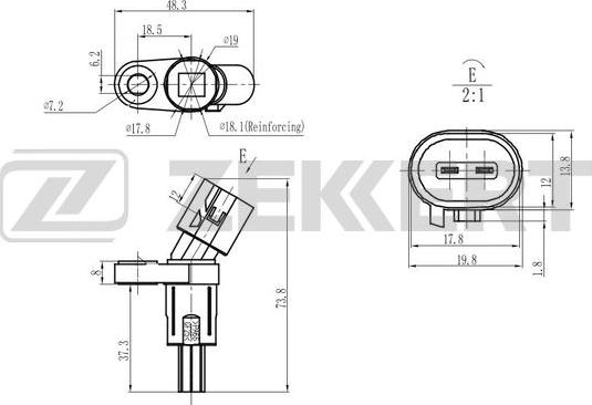 Zekkert SE-6180 - Senzor,turatie roata aaoparts.ro